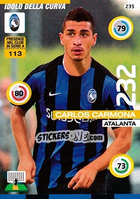 Figurina Carlos Carmona - Calciatori 2015-2016. Adrenalyn XL n. 235 - Panini
