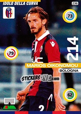 Cromo Marios Oikonomou - Calciatori 2015-2016. Adrenalyn XL n. 236 - Panini