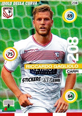 Sticker Riccardo Gagliolo - Calciatori 2015-2016. Adrenalyn XL n. 238 - Panini