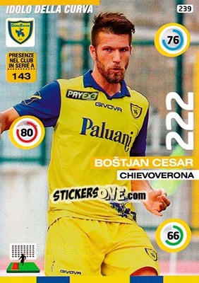 Sticker Boštjan Cesar - Calciatori 2015-2016. Adrenalyn XL - Panini