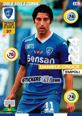 Sticker Daniele Croce - Calciatori 2015-2016. Adrenalyn XL n. 241 - Panini