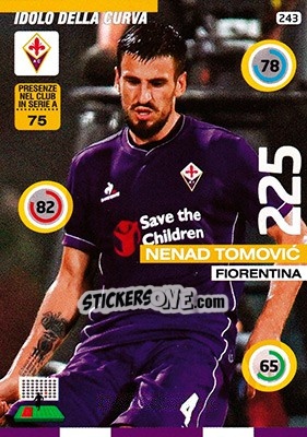 Sticker Nenad Tomovic - Calciatori 2015-2016. Adrenalyn XL - Panini