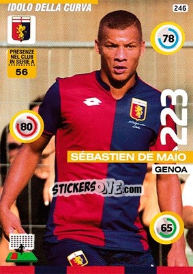 Sticker Sebastien De Maio - Calciatori 2015-2016. Adrenalyn XL n. 246 - Panini