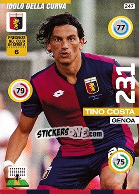 Sticker Tino Costa - Calciatori 2015-2016. Adrenalyn XL n. 247 - Panini