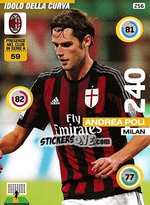 Sticker Andrea Poli - Calciatori 2015-2016. Adrenalyn XL - Panini