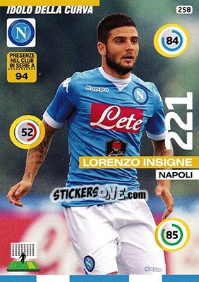 Sticker Lorenzo Insigne - Calciatori 2015-2016. Adrenalyn XL - Panini