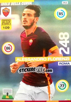 Sticker Alessandro Florenzi - Calciatori 2015-2016. Adrenalyn XL n. 261 - Panini