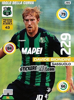 Cromo Davide Biondini - Calciatori 2015-2016. Adrenalyn XL n. 266 - Panini
