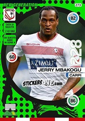 Sticker Jerry Mbakogu - Calciatori 2015-2016. Adrenalyn XL n. 273 - Panini