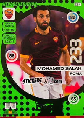Figurina Mohamed Salah - Calciatori 2015-2016. Adrenalyn XL - Panini
