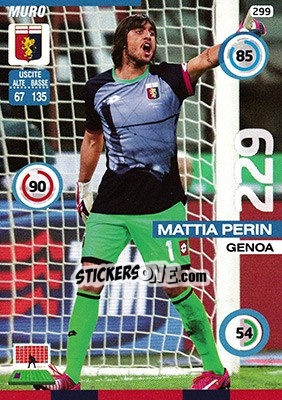 Sticker Mattia Perin - Calciatori 2015-2016. Adrenalyn XL n. 299 - Panini
