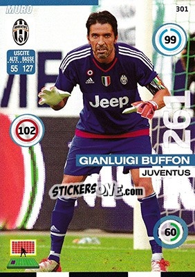 Sticker Gianluigi Buffon - Calciatori 2015-2016. Adrenalyn XL n. 301 - Panini