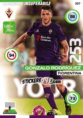 Sticker Gonzalo Rodríguez - Calciatori 2015-2016. Adrenalyn XL - Panini