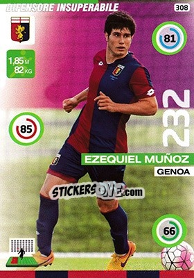 Sticker Ezequiel Muñoz - Calciatori 2015-2016. Adrenalyn XL n. 308 - Panini