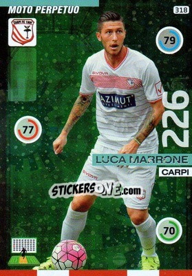 Sticker Luca Marrone - Calciatori 2015-2016. Adrenalyn XL n. 318 - Panini