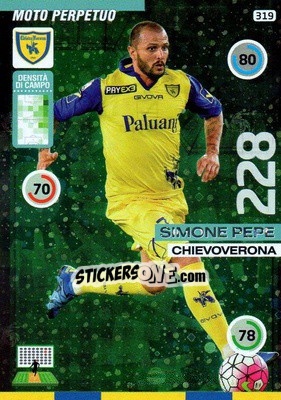 Sticker Simone Pepe - Calciatori 2015-2016. Adrenalyn XL n. 319 - Panini