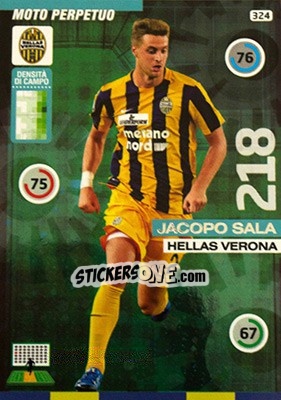 Sticker Jacopo Sala - Calciatori 2015-2016. Adrenalyn XL n. 324 - Panini
