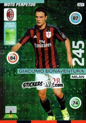 Sticker Giacomo Bonaventura - Calciatori 2015-2016. Adrenalyn XL n. 327 - Panini