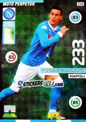 Sticker José Callejón - Calciatori 2015-2016. Adrenalyn XL n. 328 - Panini