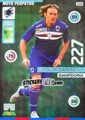 Sticker Edgar Barreto - Calciatori 2015-2016. Adrenalyn XL n. 330 - Panini