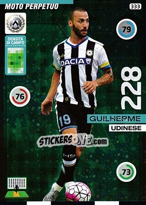Sticker Guilherme - Calciatori 2015-2016. Adrenalyn XL n. 333 - Panini