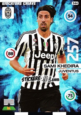 Sticker Sami Khedira - Calciatori 2015-2016. Adrenalyn XL n. 344 - Panini