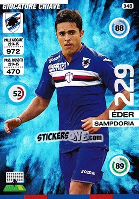 Figurina Éder - Calciatori 2015-2016. Adrenalyn XL - Panini