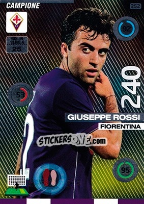 Sticker Giuseppe Rossi - Calciatori 2015-2016. Adrenalyn XL n. 352 - Panini