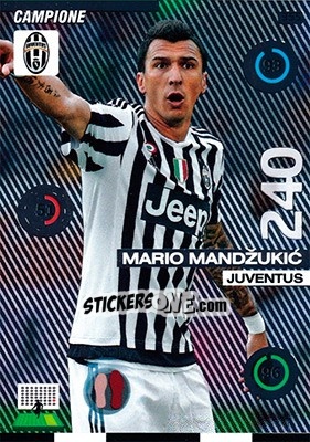 Figurina Mario Mandžukic - Calciatori 2015-2016. Adrenalyn XL - Panini