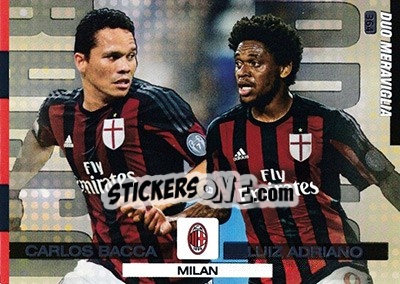 Figurina Carlos Bacca / Luiz Adriano - Calciatori 2015-2016. Adrenalyn XL - Panini