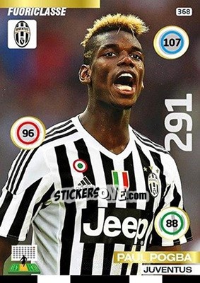 Sticker Paul Pogba - Calciatori 2015-2016. Adrenalyn XL - Panini