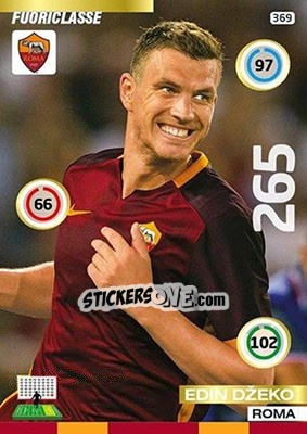 Sticker Edin Džeko - Calciatori 2015-2016. Adrenalyn XL n. 369 - Panini