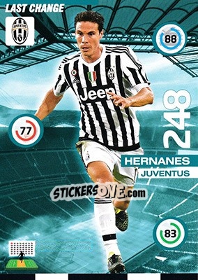Sticker Hernanes - Calciatori 2015-2016. Adrenalyn XL n. LC-HE - Panini