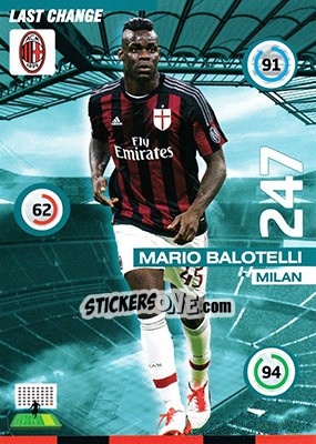 Sticker Mario Balotelli - Calciatori 2015-2016. Adrenalyn XL n. LC-MB - Panini
