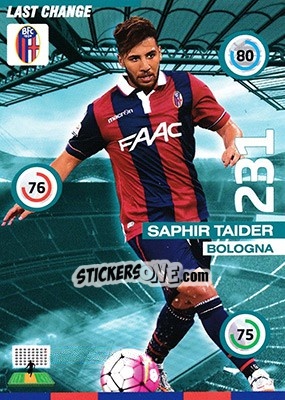 Sticker Saphir Taider - Calciatori 2015-2016. Adrenalyn XL n. LC-ST - Panini