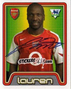 Sticker Lauren - Premier League Inglese 2004-2005 n. 14 - Merlin