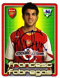 Sticker Francesc Fabregas - Premier League Inglese 2004-2005 n. 17 - Merlin