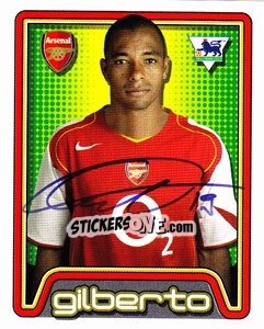 Sticker Gilberto Silva - Premier League Inglese 2004-2005 n. 18 - Merlin