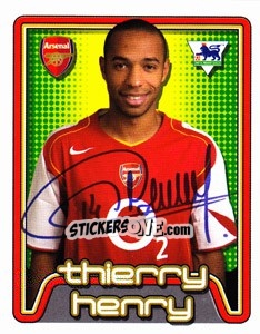 Sticker Thierry Henry - Premier League Inglese 2004-2005 n. 24 - Merlin