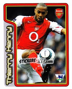 Sticker Thierry Henry (Key Player) - Premier League Inglese 2004-2005 n. 28 - Merlin