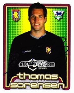 Sticker Thomas Sorensen - Premier League Inglese 2004-2005 n. 38 - Merlin