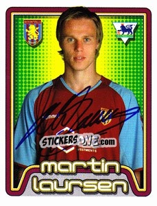 Sticker Martin Laursen - Premier League Inglese 2004-2005 n. 42 - Merlin