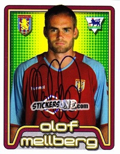 Sticker Olof Mellberg - Premier League Inglese 2004-2005 n. 43 - Merlin