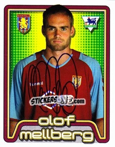 Cromo Olof Mellberg - Premier League Inglese 2004-2005 - Merlin