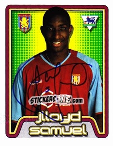 Sticker Jlloyd Samuel - Premier League Inglese 2004-2005 - Merlin