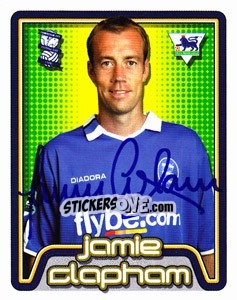 Figurina Jamie Clapham - Premier League Inglese 2004-2005 - Merlin