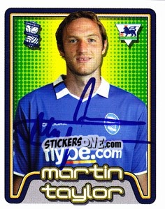 Sticker Martin Taylor - Premier League Inglese 2004-2005 - Merlin