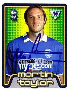 Sticker Martin Taylor - Premier League Inglese 2004-2005 n. 69 - Merlin