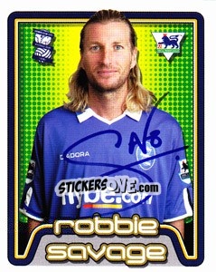 Cromo Robbie Savage - Premier League Inglese 2004-2005 - Merlin