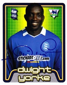 Sticker Dwight Yorke - Premier League Inglese 2004-2005 - Merlin